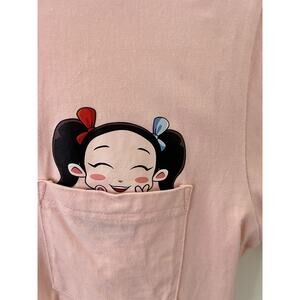 Jeenie Weenie Pink Pucca T Shirt Short Sleeve Pink Size M Cotton